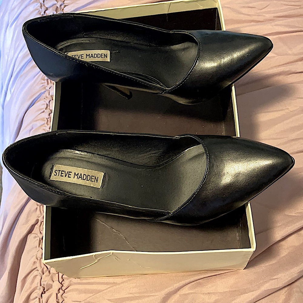 Steve Madden stiletto heel leather